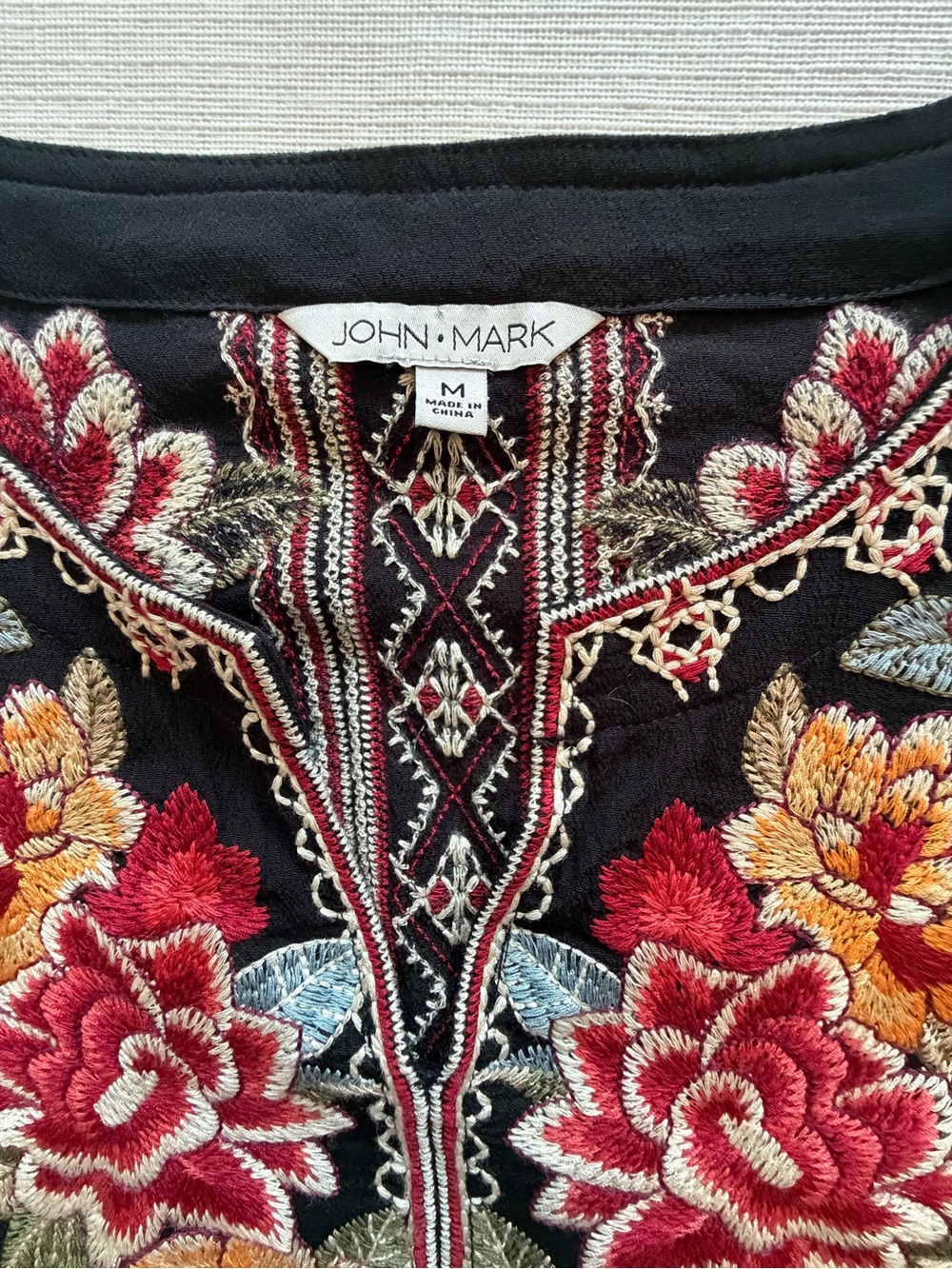 John Mark Embroidered Boho Top - EUC, Stunning!